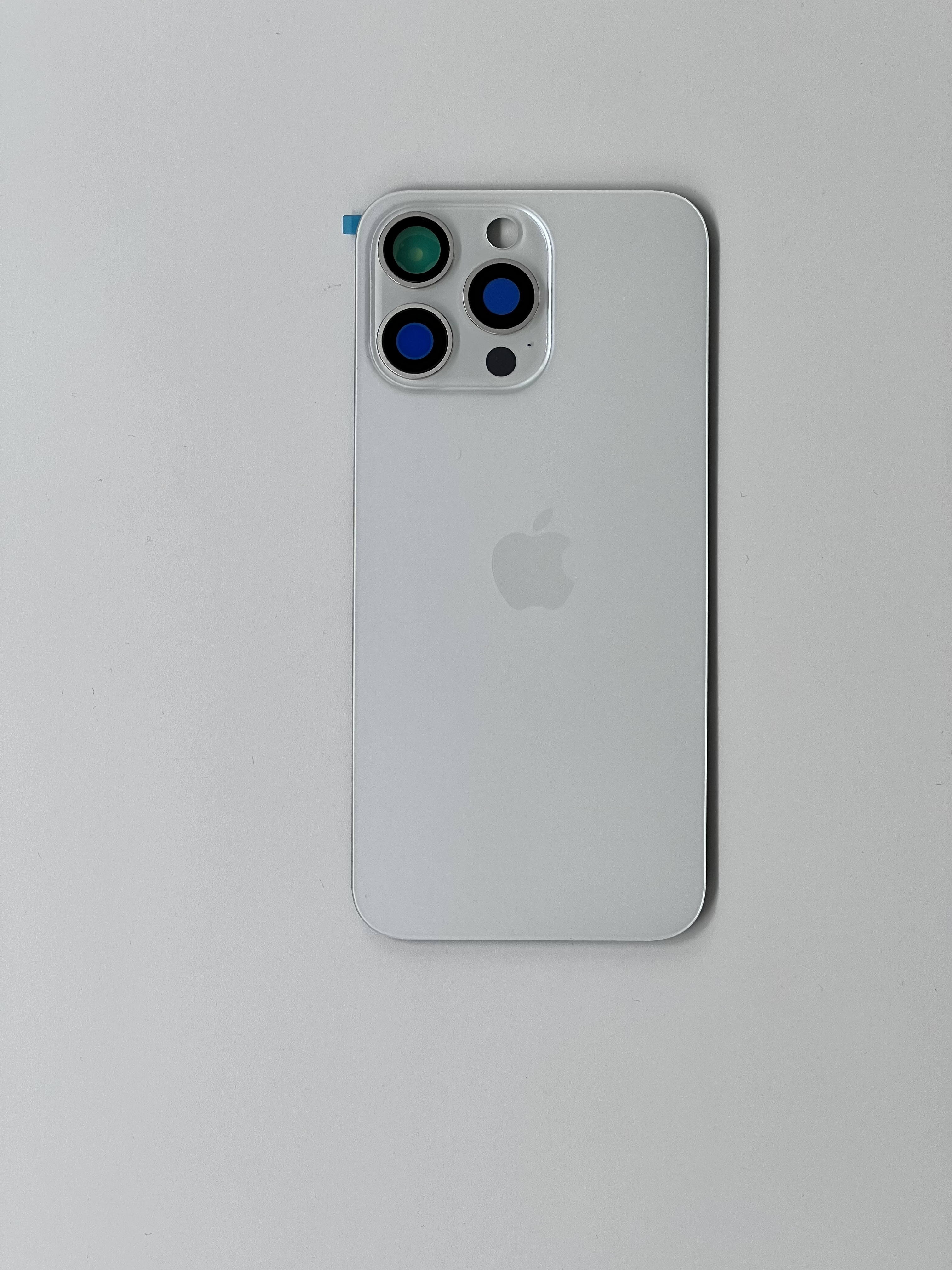 Задняя крышка Apple iPhone 15 Pro Max Белый титан с большим отверстием ...